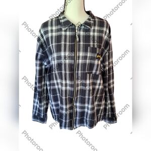 Stan Ray XL plaid Zip Front Shirt Jacket NEW Cotton